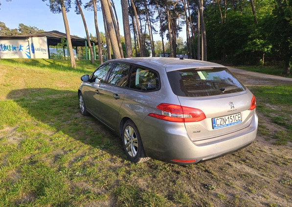 Peugeot 308 cena 42999 przebieg: 144000, rok produkcji 2018 z Łabiszyn małe 172